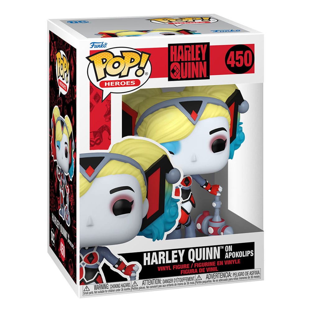 DC Comics: Harley Quinn Takeover POP! Heroes Vinyl Figur Harley with Bat 9 cm