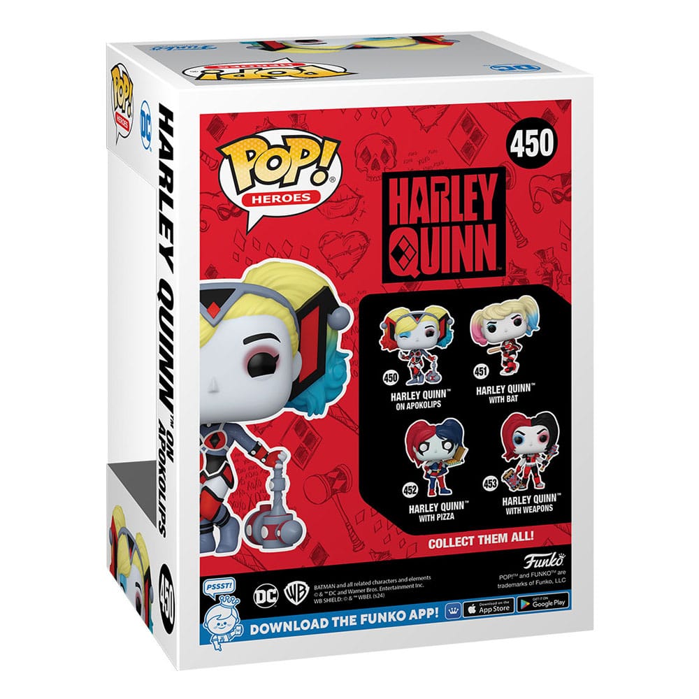 DC Comics: Harley Quinn Takeover POP! Heroes Vinyl Figur Harley with Bat 9 cm