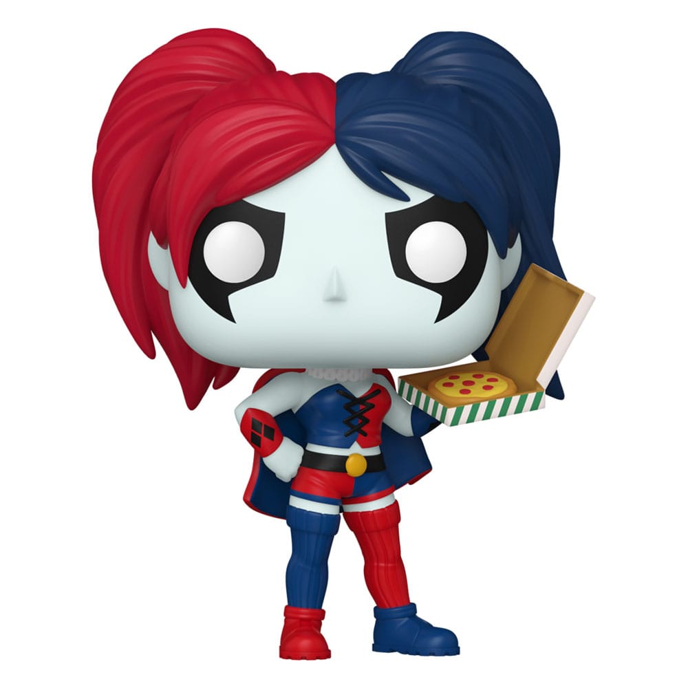 DC Comics: Harley Quinn Takeover POP! Heroes Vinyl Figur Harley with Pizza 9 cm