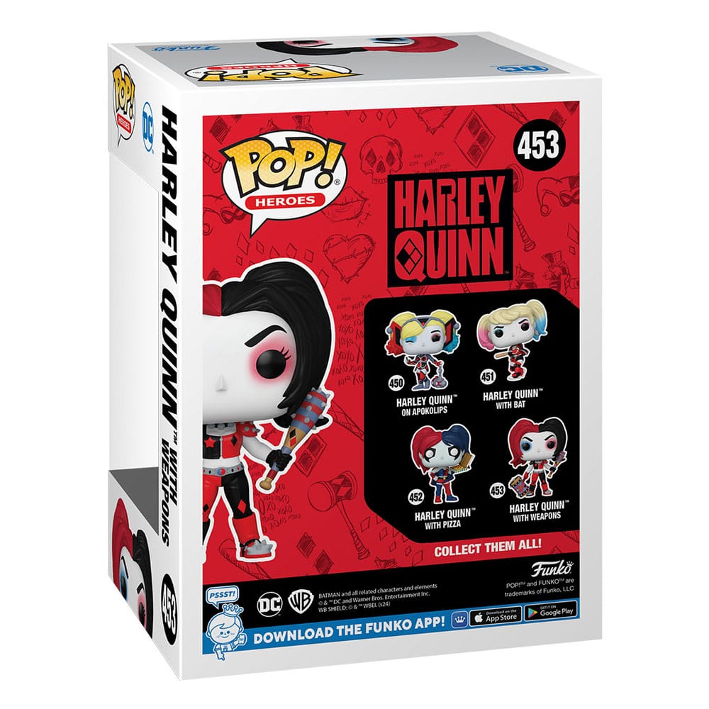 DC Comics: Harley Quinn Takeover POP! Heroes Vinyl Figur Harley with Weapons 9 cm