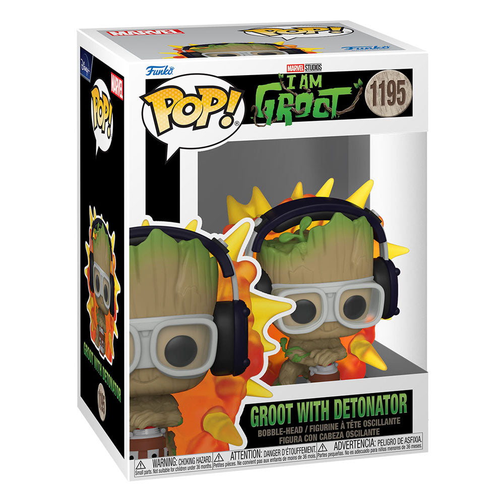 Ich bin Groot POP! Vinyl Figur Groot w/ detonator 9 cm