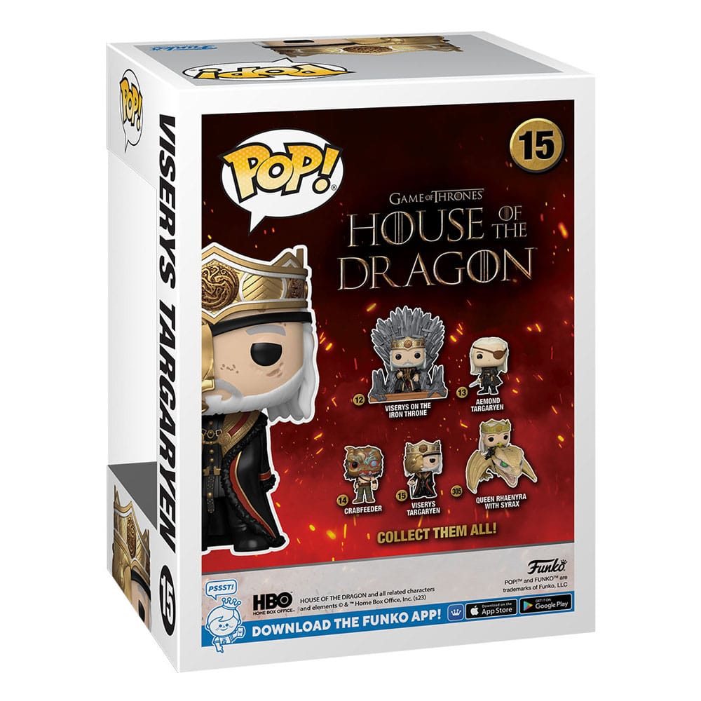 House of the Dragon POP! TV Vinyl Figuren Masked Viserys 9 cm Sortiment (6)