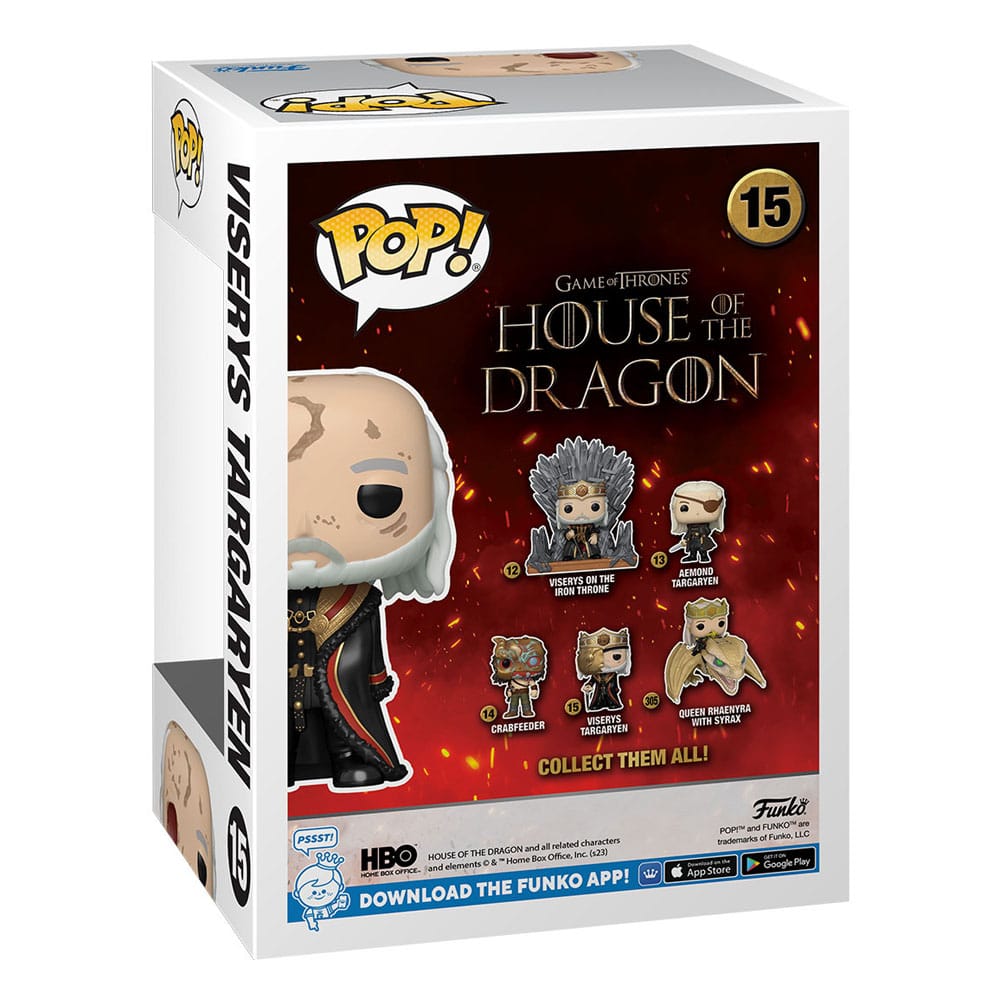House of the Dragon POP! TV Vinyl Figuren Masked Viserys 9 cm Sortiment (6)