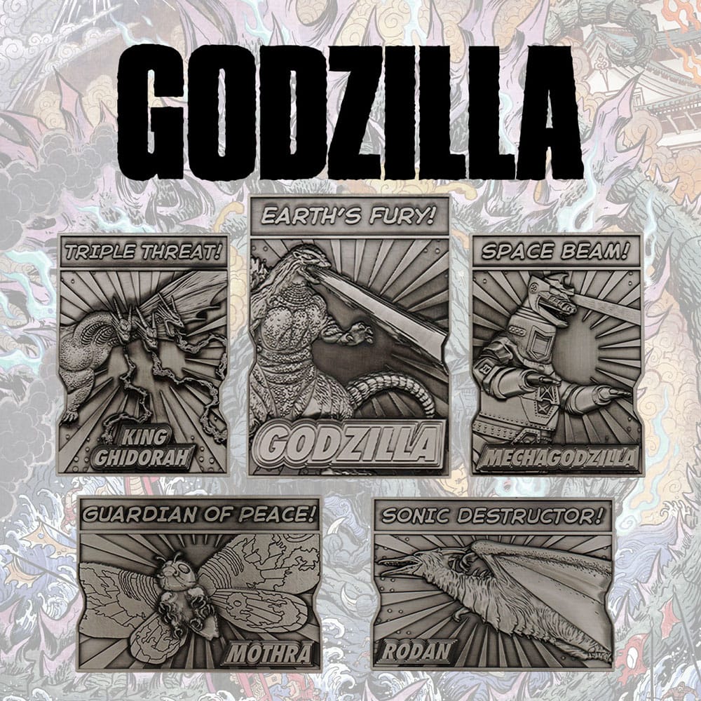 Godzilla Metallbarren 5er-Set Godzilla Monsters Limited Edition