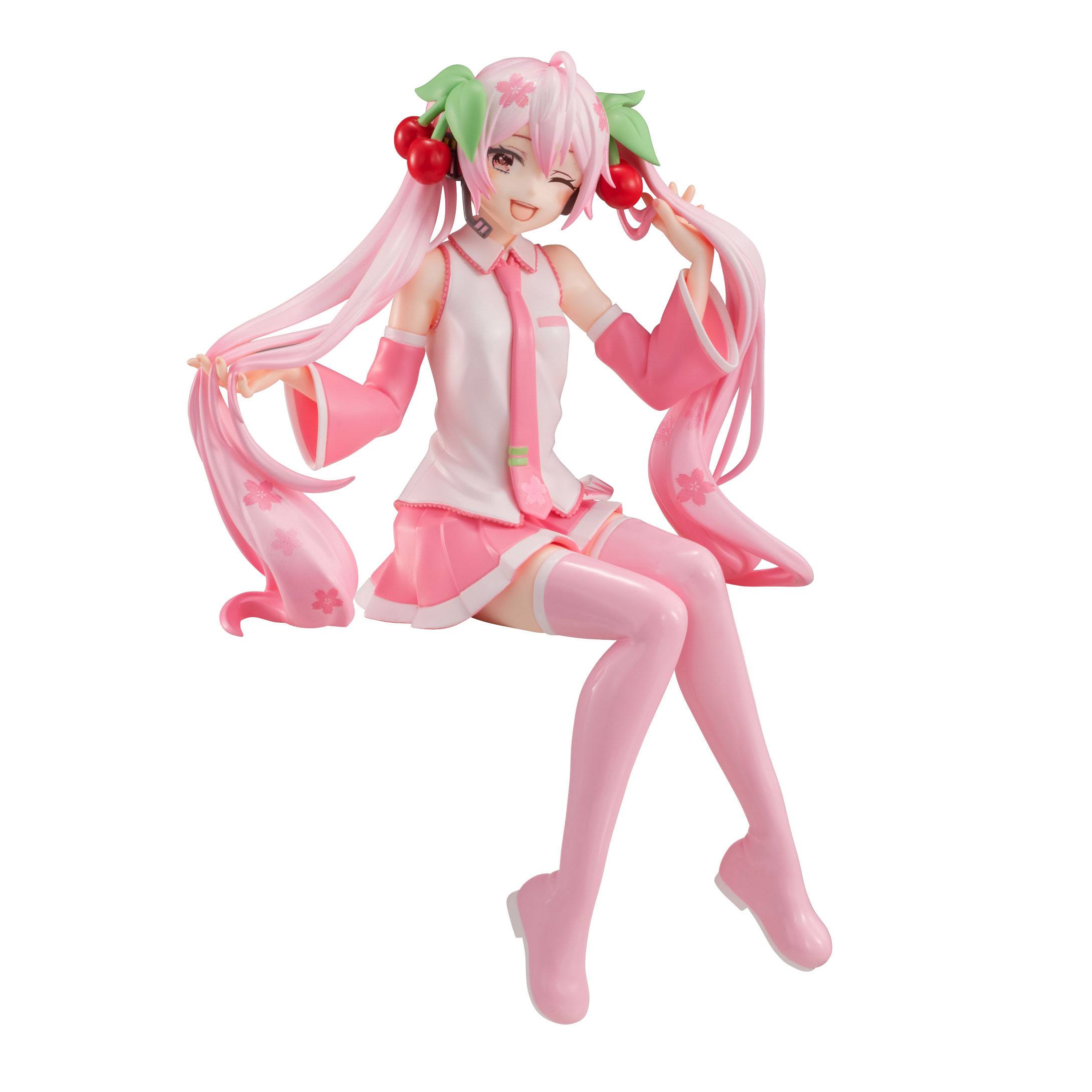 Hatsune Miku Noodle Stopper PVC Statue Sakura Miku Wink Ver. 16 cm