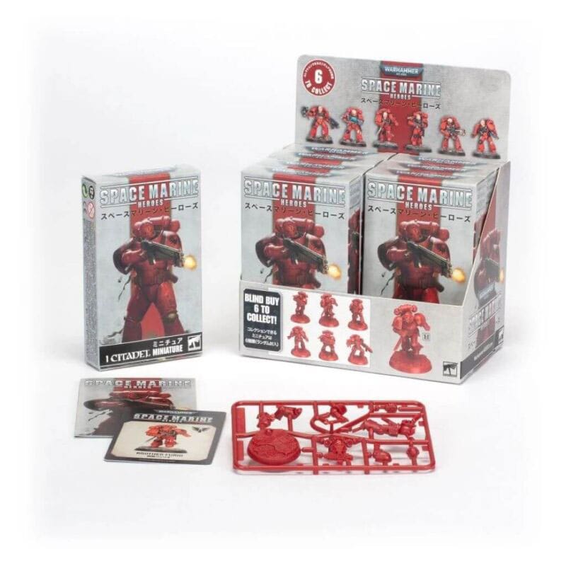 Warhammer 40.000 Space Marine Heroes Miniaturen Blood Angels Collection 2 Display (8)