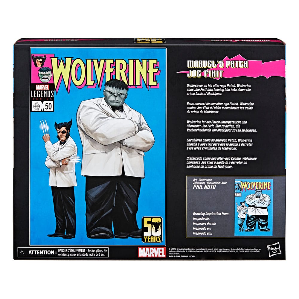 Wolverine 50th Anniversary Marvel Legends Actionfiguren 2er-Pack Marvel's Patch & Joe Fixit 15 cm