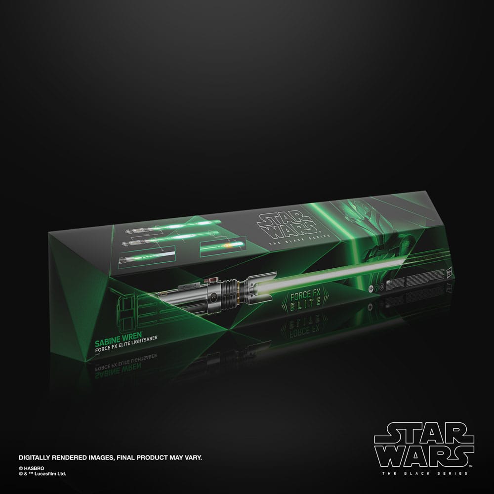 Star Wars: Ahsoka Black Series Replik Force FX Elite Lichtschwert Sabine Wren