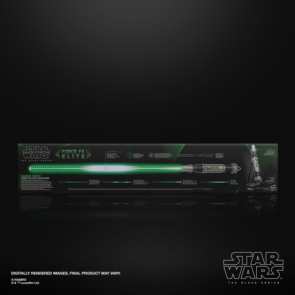Star Wars: Ahsoka Black Series Replik Force FX Elite Lichtschwert Sabine Wren