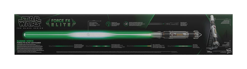 Star Wars: Ahsoka Black Series Replik Force FX Elite Lichtschwert Sabine Wren