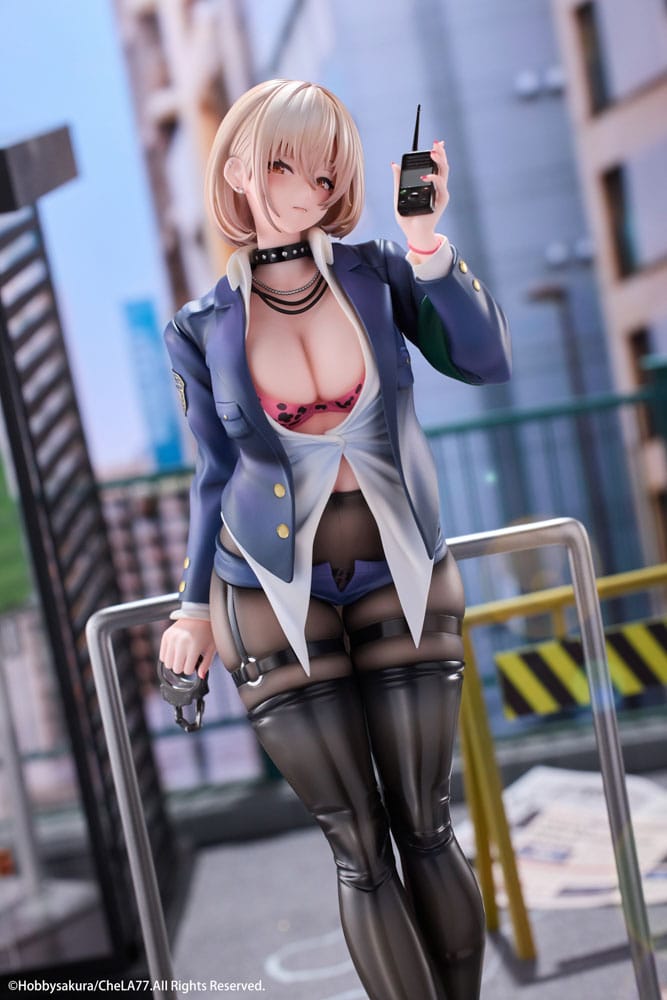 Original Illustration PVC Statue 1/6 Naughty Police Woman Illustration by CheLA77 27 cm