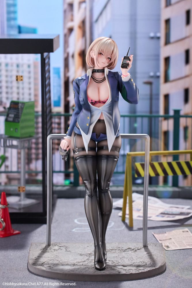 Original Illustration PVC Statue 1/6 Naughty Police Woman Illustration by CheLA77 27 cm