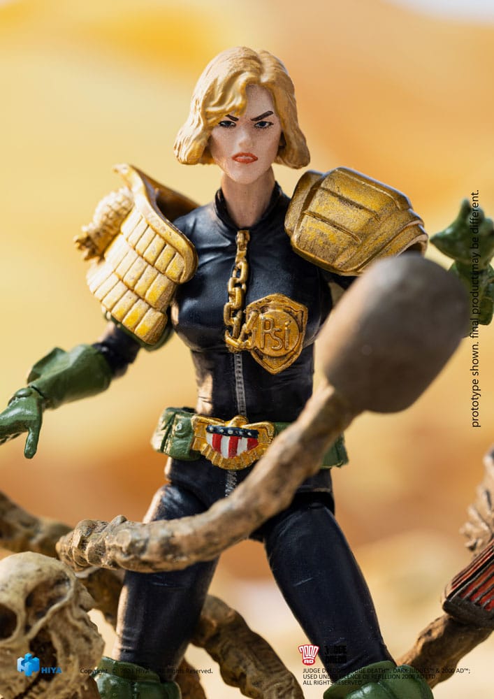 2000 AD Exquisite Mini Actionfigur 1/18 Judge Dredd Judge Anderson VS The Dark Judges 10 cm