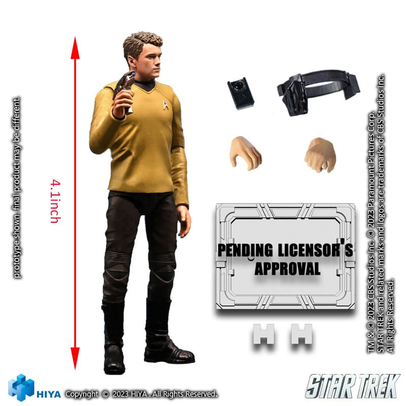 Star Trek Exquisite Mini Actionfigur 1/18 Star Trek 2009 Chekov 10 cm