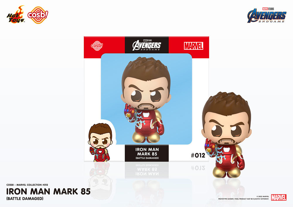 Avengers: Endgame Cosbi Minifigur Iron Man Mark 85 (Battle) 8 cm