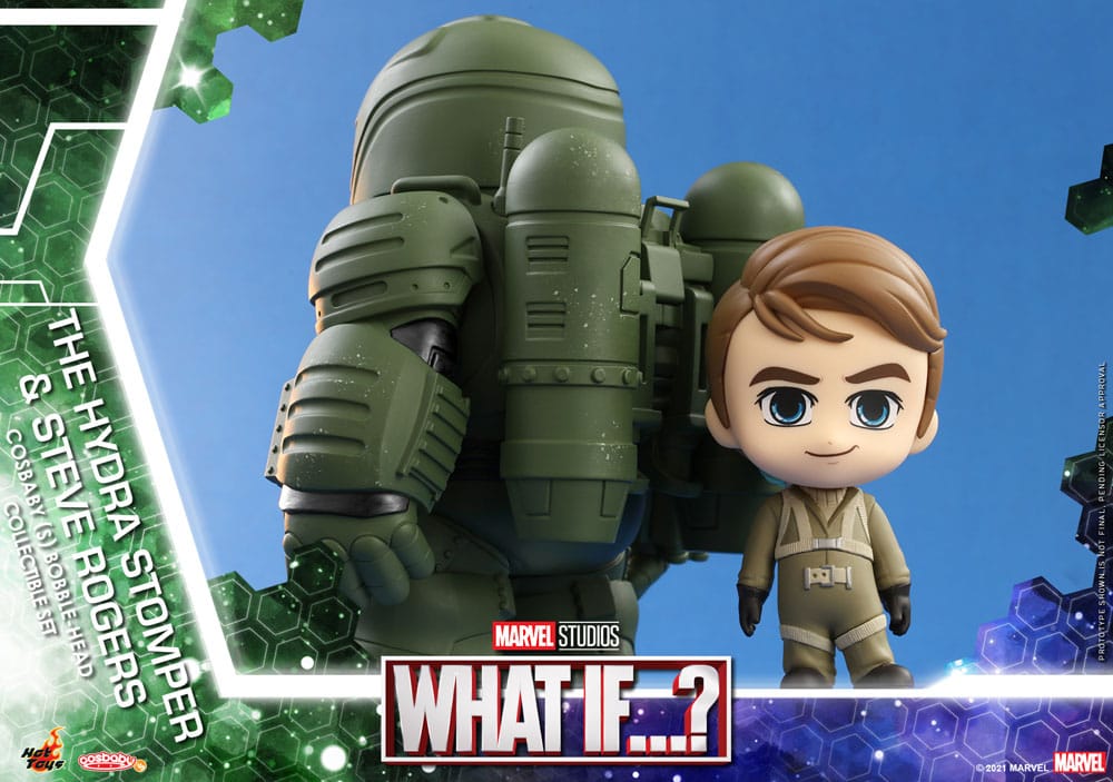 What If...? Cosbaby (S) Minifiguren Hydra Stomper & Steve Rogers 10 cm