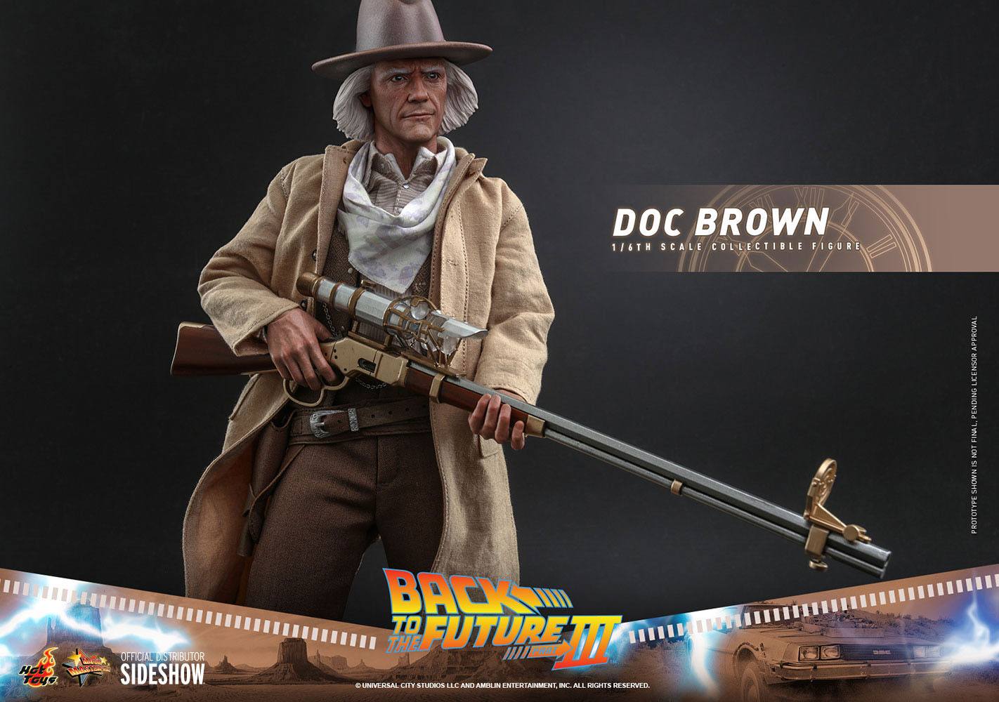 Zurück in die Zukunft III Movie Masterpiece Actionfigur 1/6 Doc Brown 32 cm