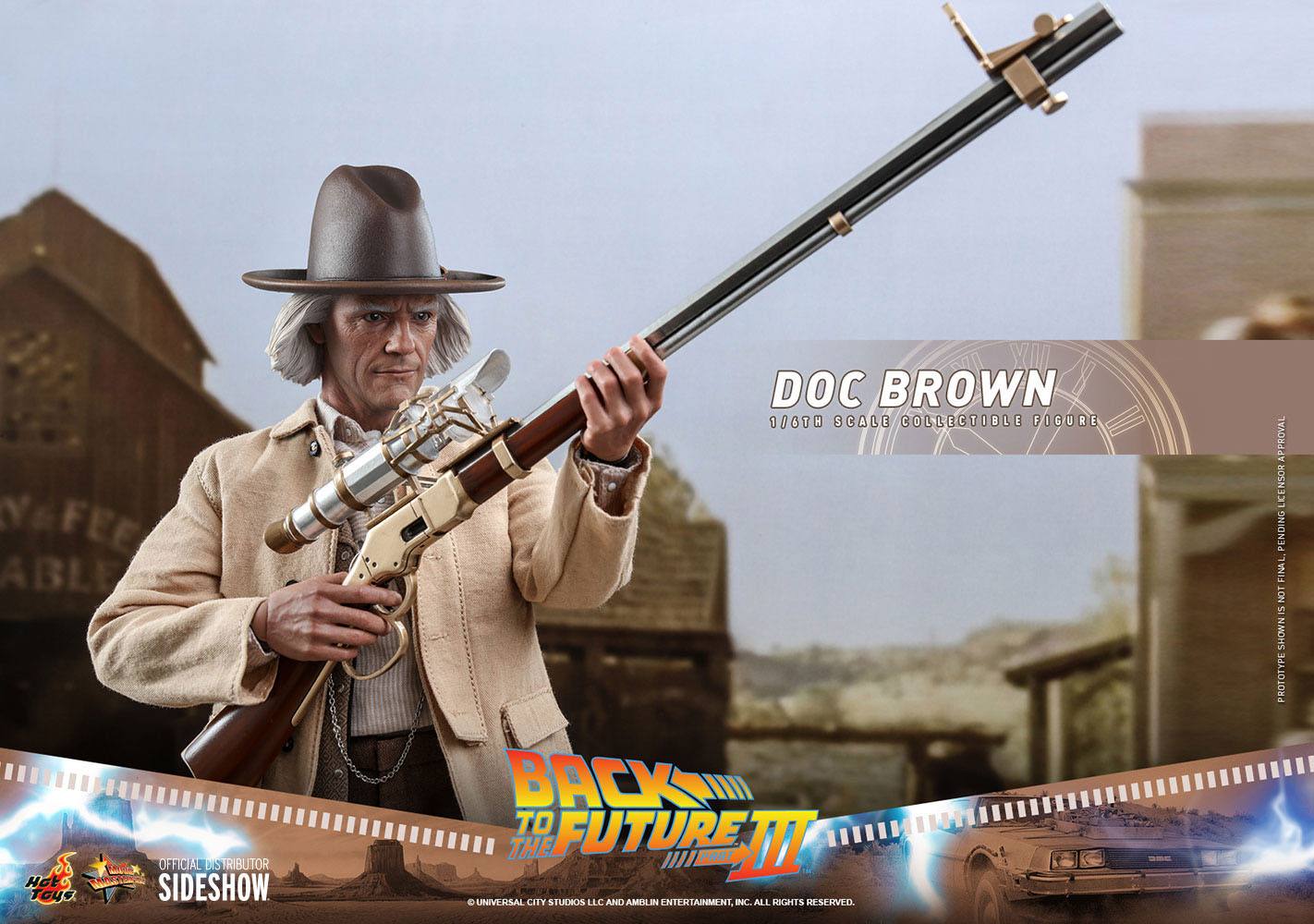 Zurück in die Zukunft III Movie Masterpiece Actionfigur 1/6 Doc Brown 32 cm