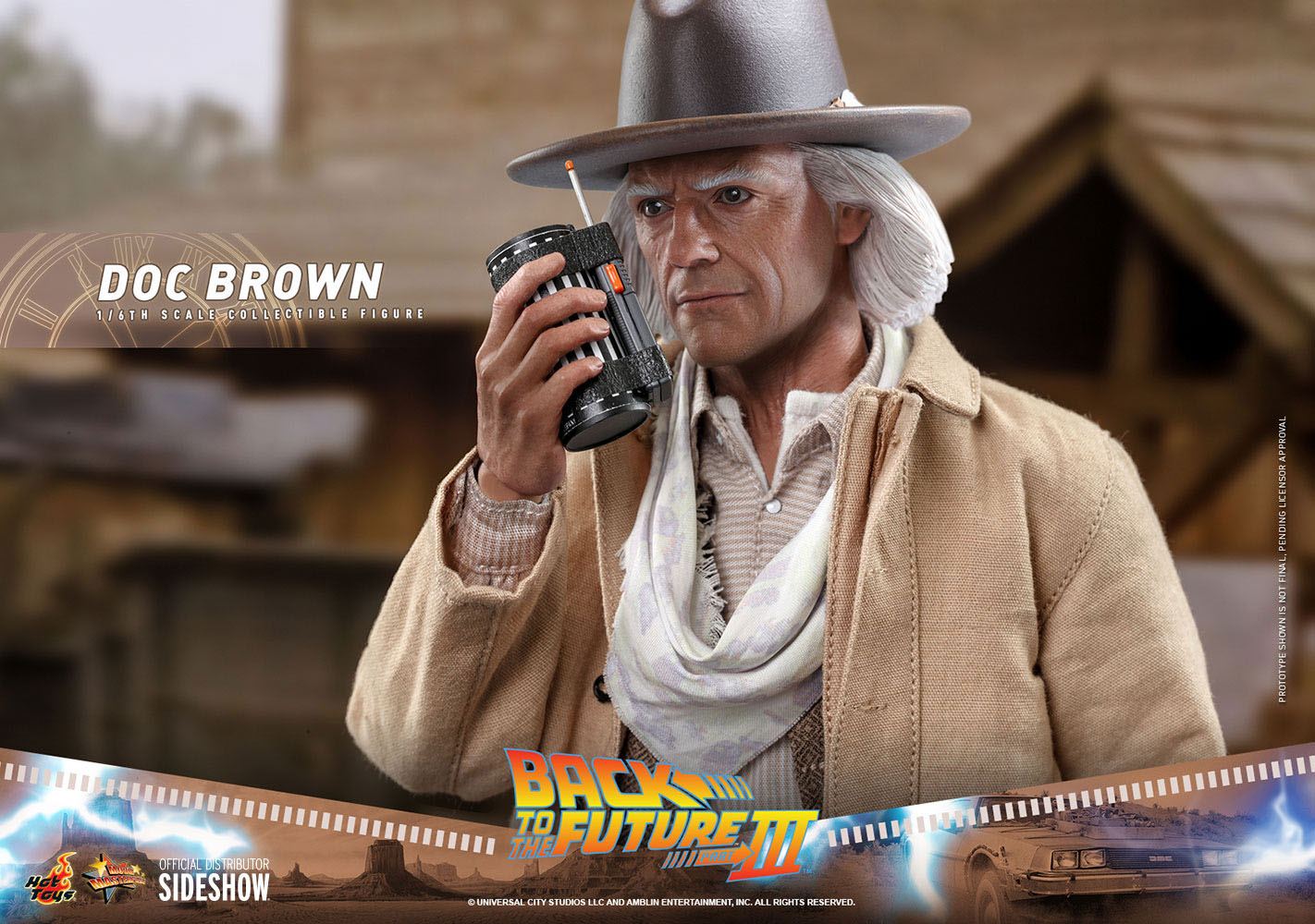 Zurück in die Zukunft III Movie Masterpiece Actionfigur 1/6 Doc Brown 32 cm