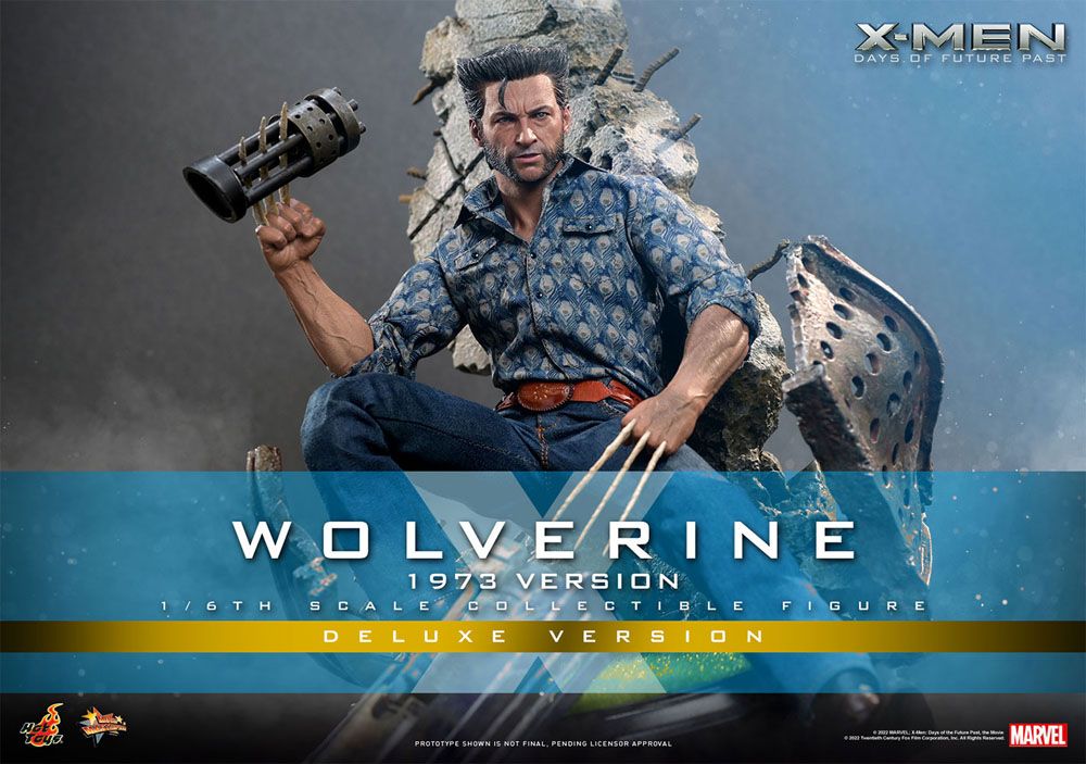 X-Men Zukunft ist Vergangenheit Movie Masterpiece Actionfigur 1/6 Wolverine (1973 Version) Deluxe Version 30 cm