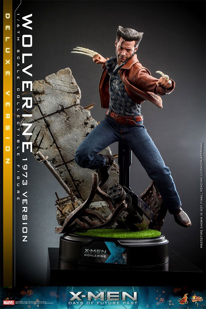 X-Men Zukunft ist Vergangenheit Movie Masterpiece Actionfigur 1/6 Wolverine (1973 Version) Deluxe Version 30 cm