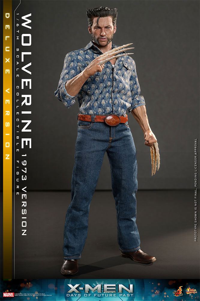 X-Men Zukunft ist Vergangenheit Movie Masterpiece Actionfigur 1/6 Wolverine (1973 Version) Deluxe Version 30 cm