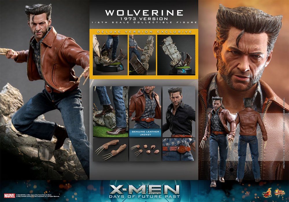 X-Men Zukunft ist Vergangenheit Movie Masterpiece Actionfigur 1/6 Wolverine (1973 Version) Deluxe Version 30 cm