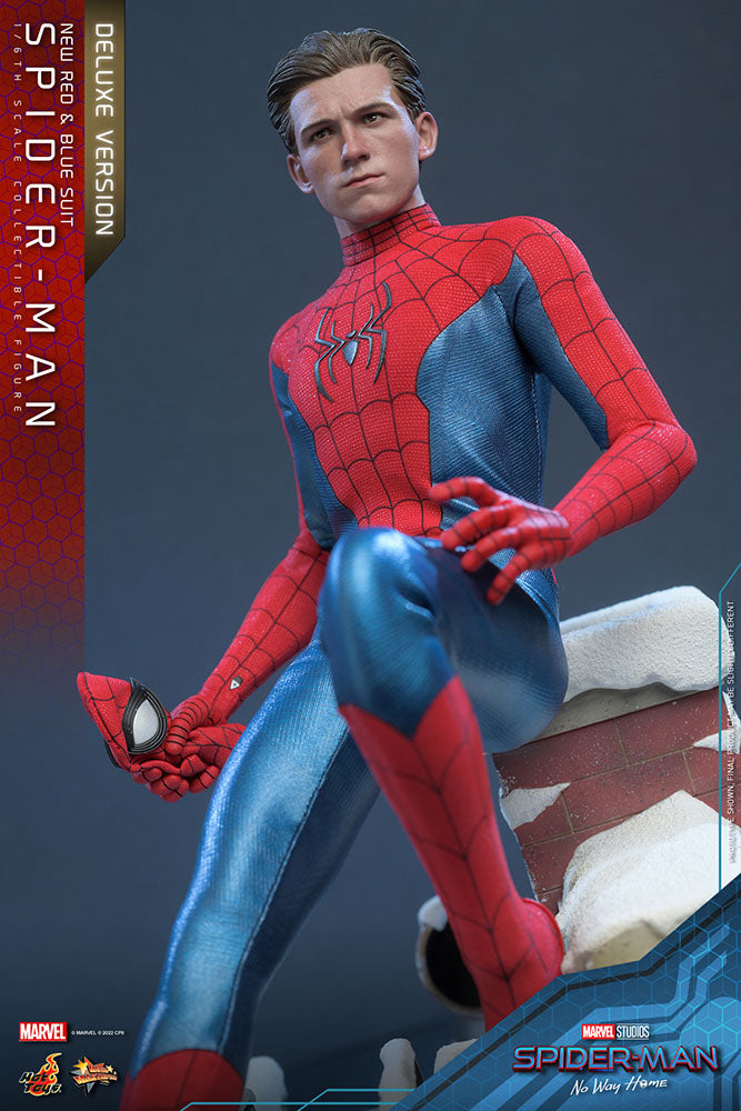Spider-Man: No Way Home Movie Masterpiece Actionfigur 1/6 Spider-Man (New Red and Blue Suit) (Deluxe Version) 28 cm