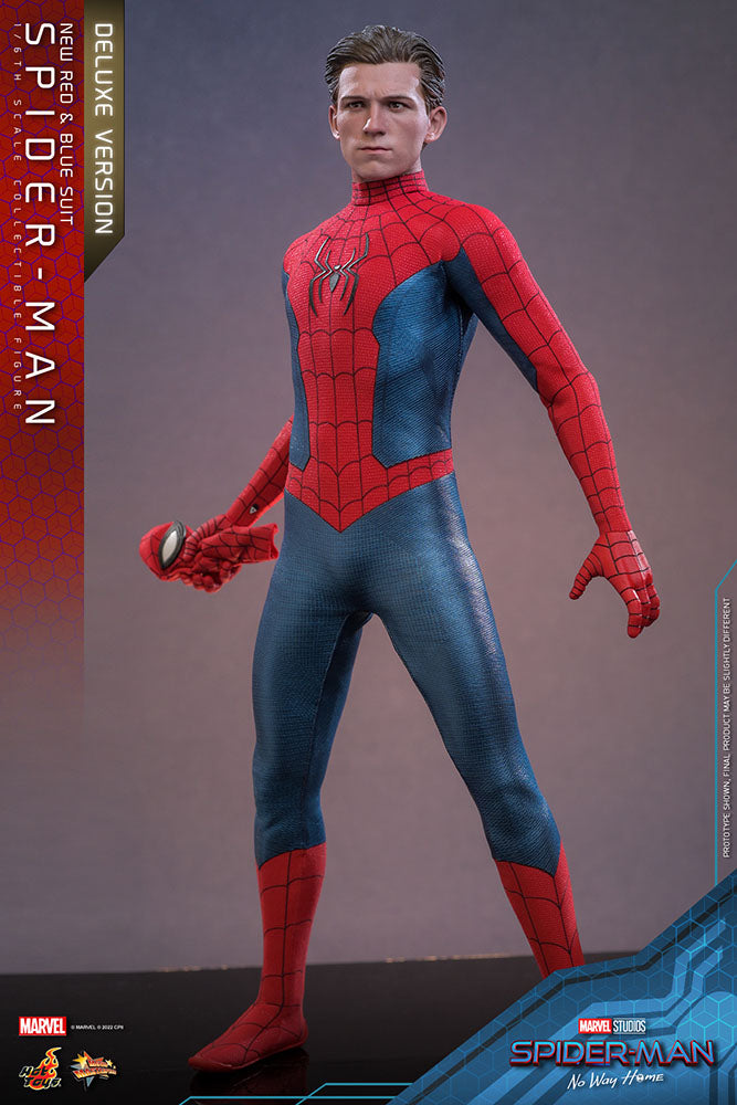 Spider-Man: No Way Home Movie Masterpiece Actionfigur 1/6 Spider-Man (New Red and Blue Suit) (Deluxe Version) 28 cm