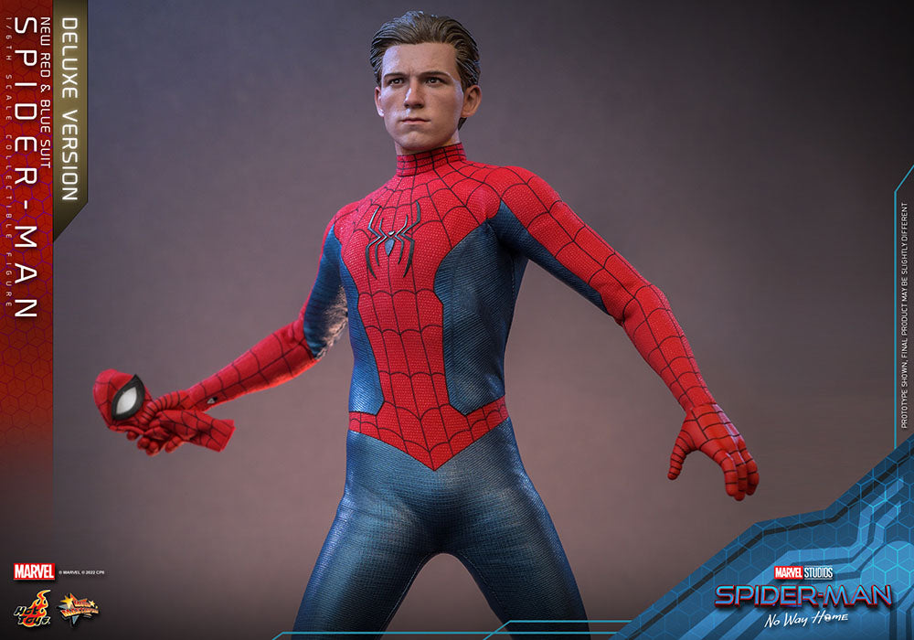 Spider-Man: No Way Home Movie Masterpiece Actionfigur 1/6 Spider-Man (New Red and Blue Suit) (Deluxe Version) 28 cm