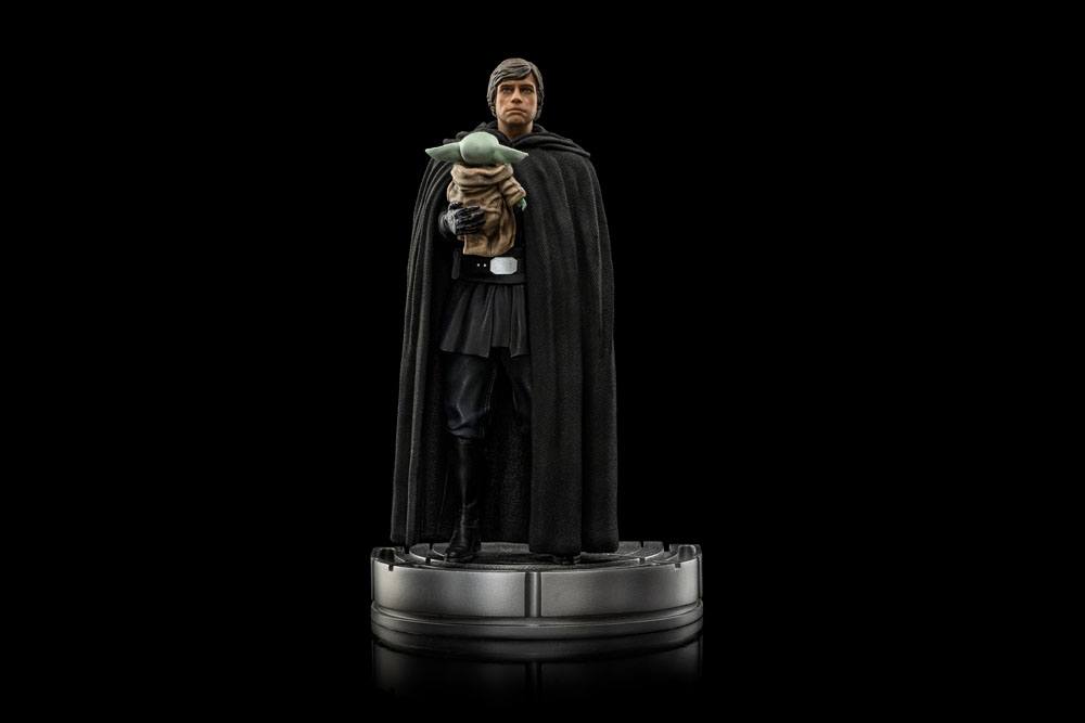 Star Wars The Mandalorian Art Scale Statue 1/10 Luke Skywalker und Grogu 21 cm