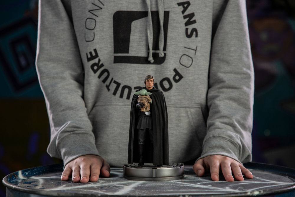 Star Wars The Mandalorian Art Scale Statue 1/10 Luke Skywalker und Grogu 21 cm