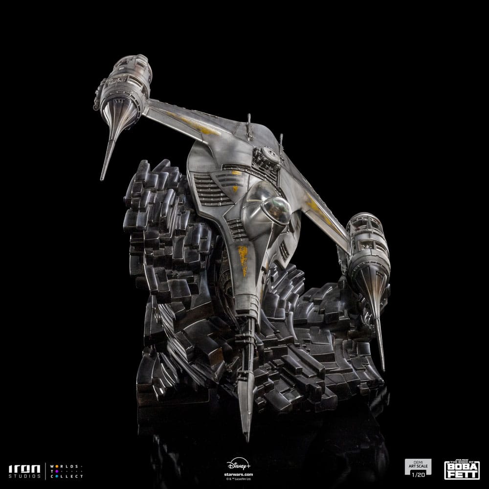 Das Buch von Boba Fett Demi Art Scale Statue 1/20 Mando's N-1 Starfighter 60 cm