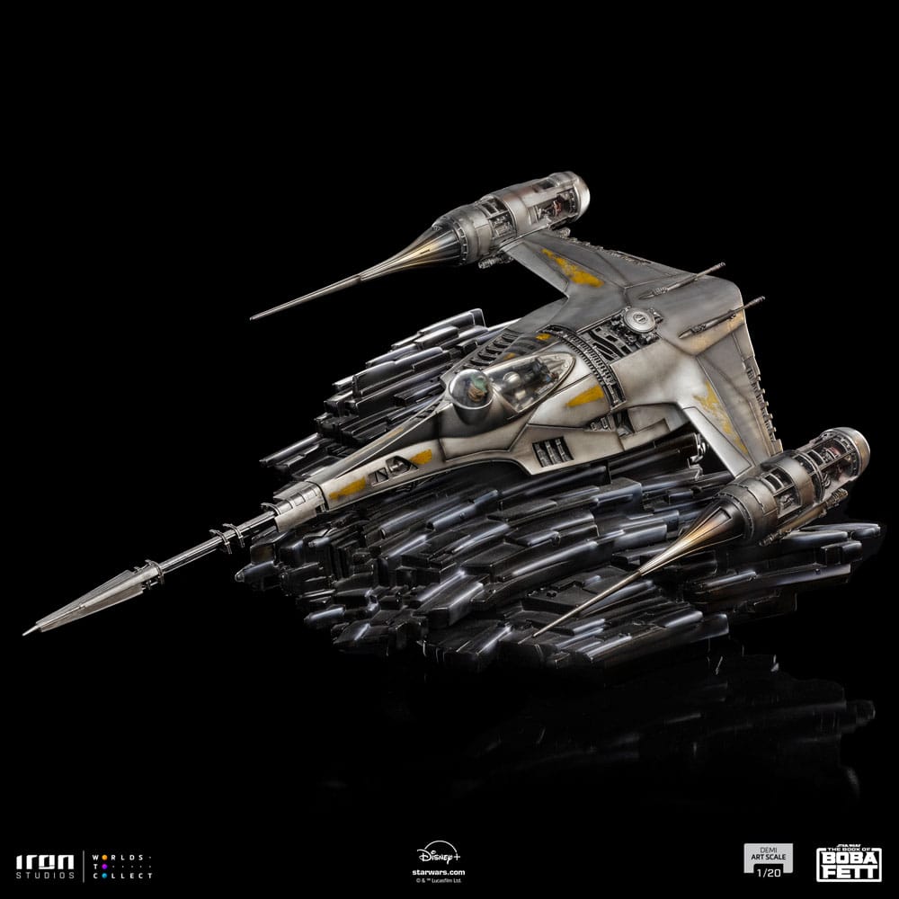 Das Buch von Boba Fett Demi Art Scale Statue 1/20 Mando's N-1 Starfighter 60 cm