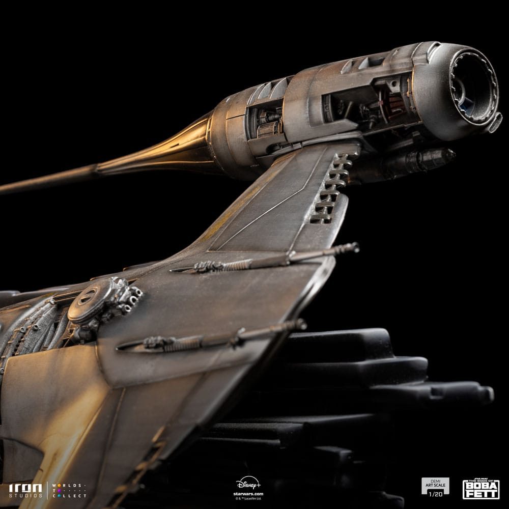 Das Buch von Boba Fett Demi Art Scale Statue 1/20 Mando's N-1 Starfighter 60 cm