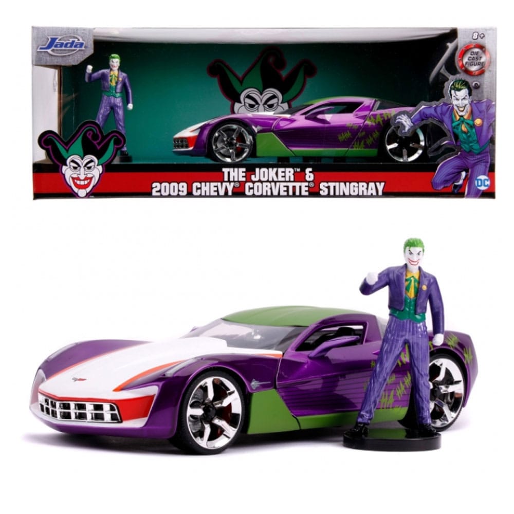 DC Comics Diecast Modell 1/24 Joker 2009 Chevy Corvette Stingray