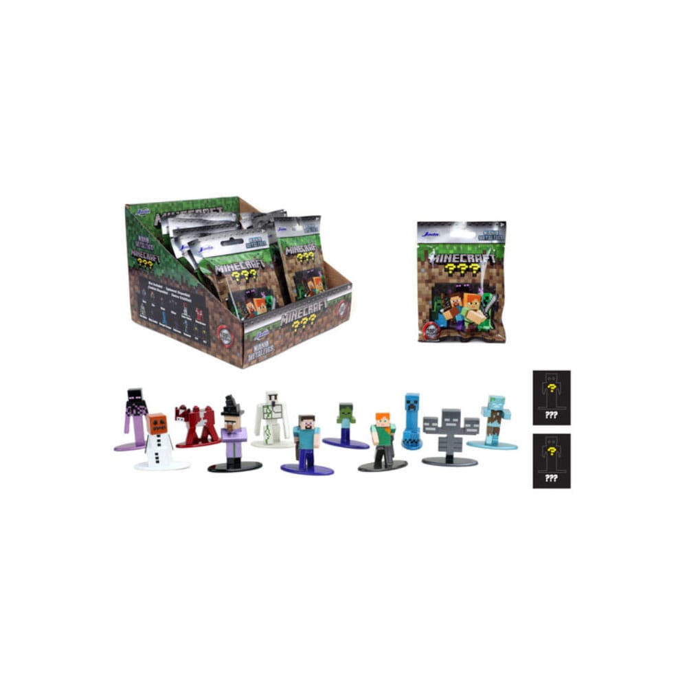 Minecraft Nano Metalfigs Diecast Minifiguren 18-er Pack Wave 8 4 cm