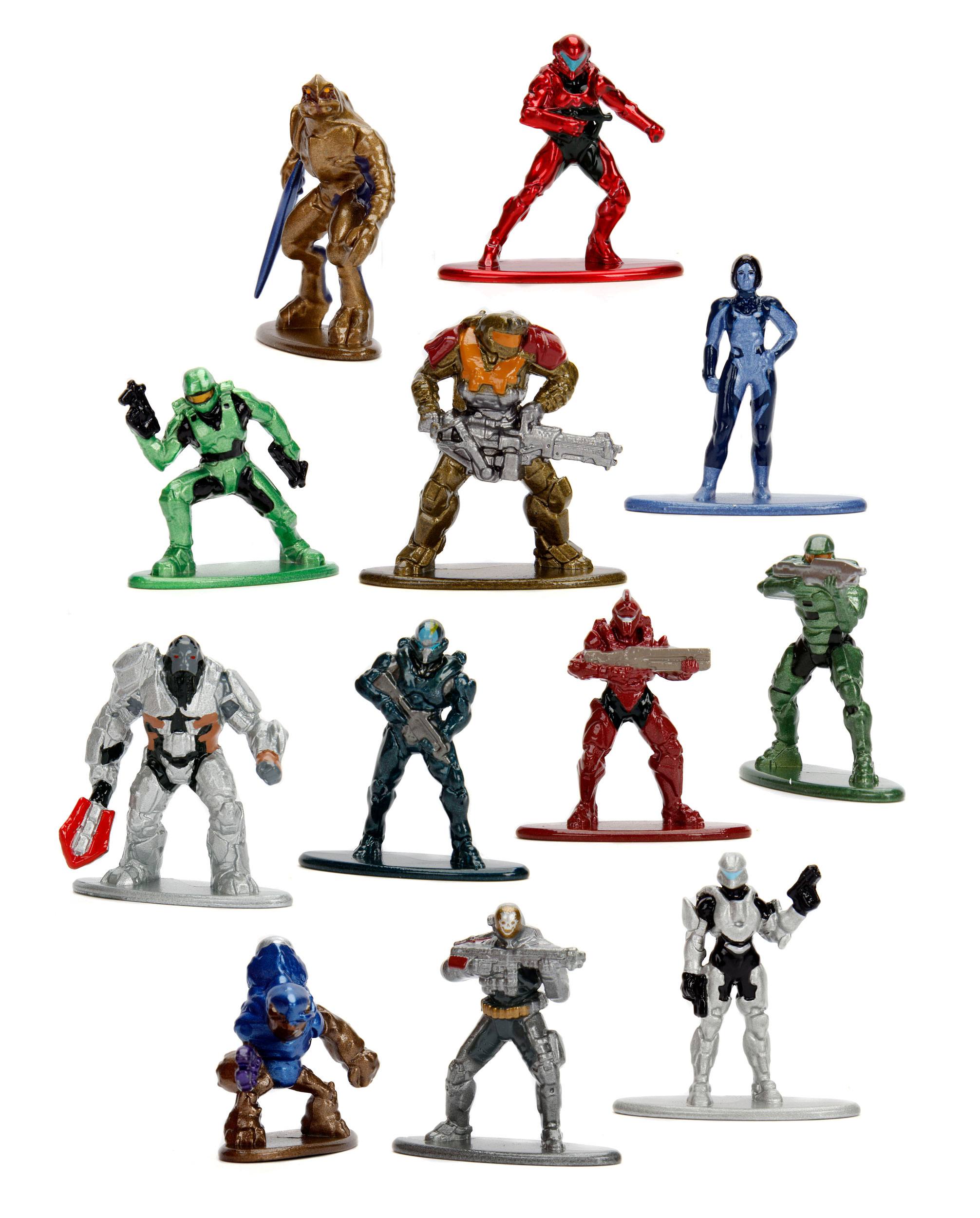 Halo Nano Metalfigs Diecast Minifiguren 4 cm (1 Komplett Set)