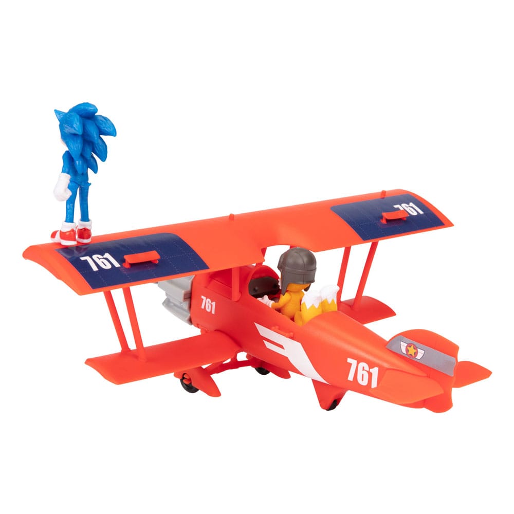 Sonic The Hedgehog Actionfiguren Sonic The Movie 2 Sonic & Tails in Plane 6 cm