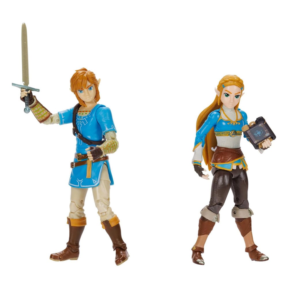 The Legend of Zelda Actionfiguren 2er-Pack Prinzessin Zelda, Link 10 cm
