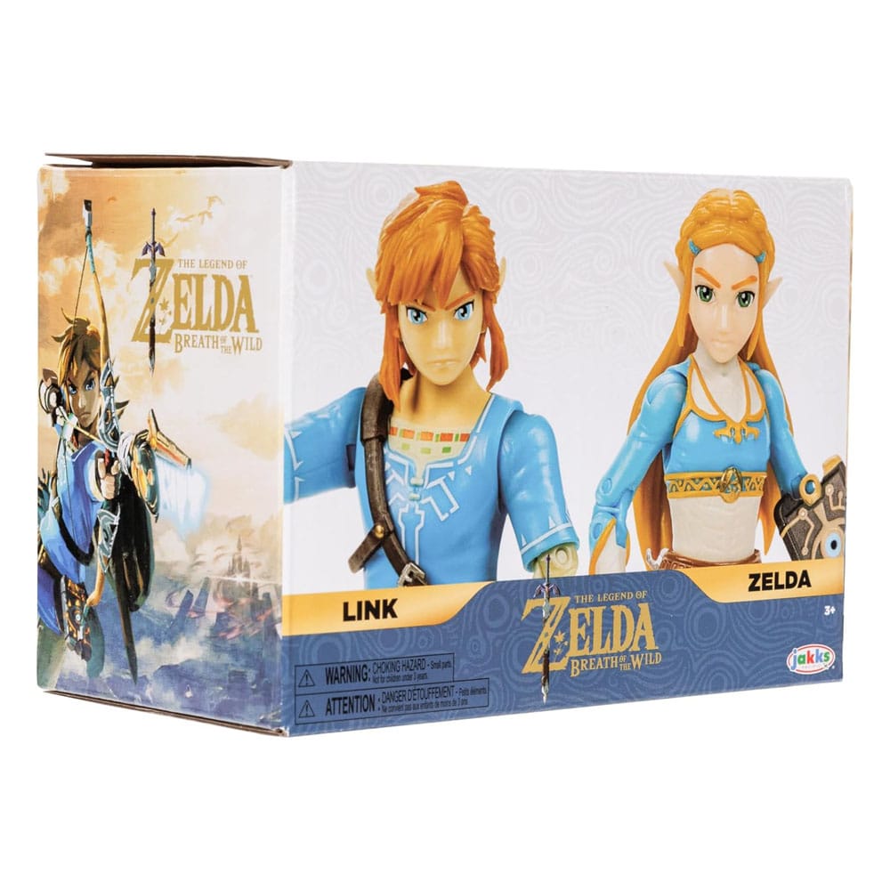 The Legend of Zelda Actionfiguren 2er-Pack Prinzessin Zelda, Link 10 cm