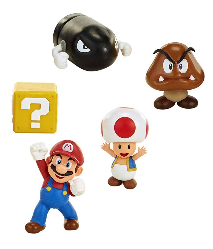 World of Nintendo Minifiguren 5er-Pack New Super Mario Bros. U Eichenhain 6 cm