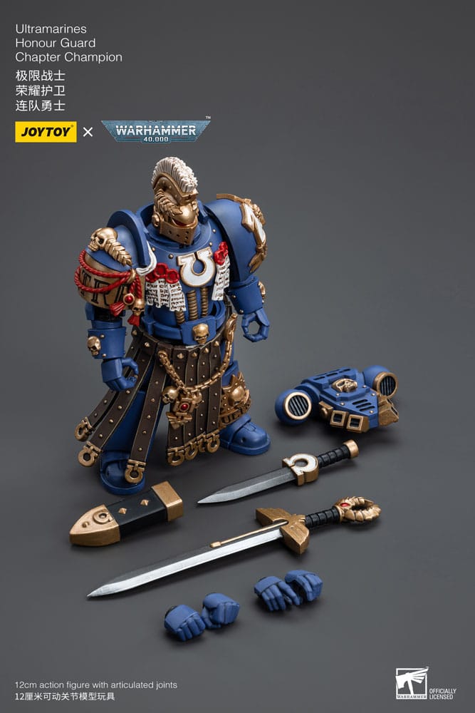 Warhammer 40k Actionfigur 1/18 Ultramarines Honour Guard Chapter Champion 12 cm