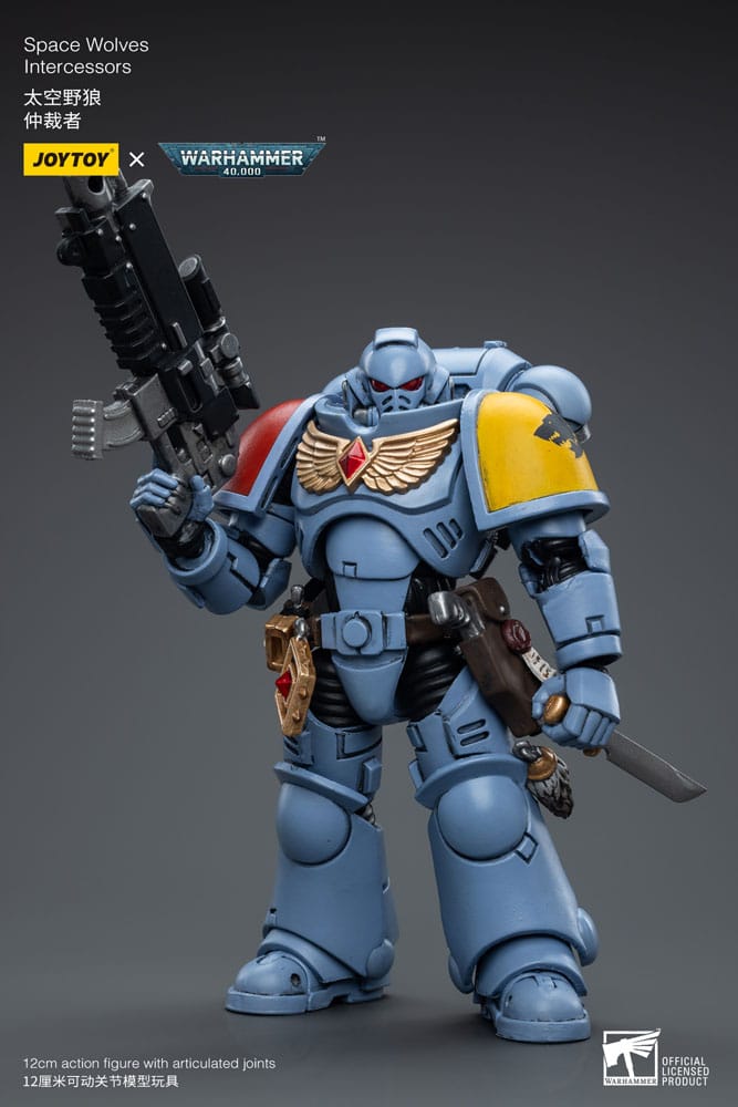 Warhammer 40k Actionfigur 1/18 Space Wolves Intercessors 12 cm