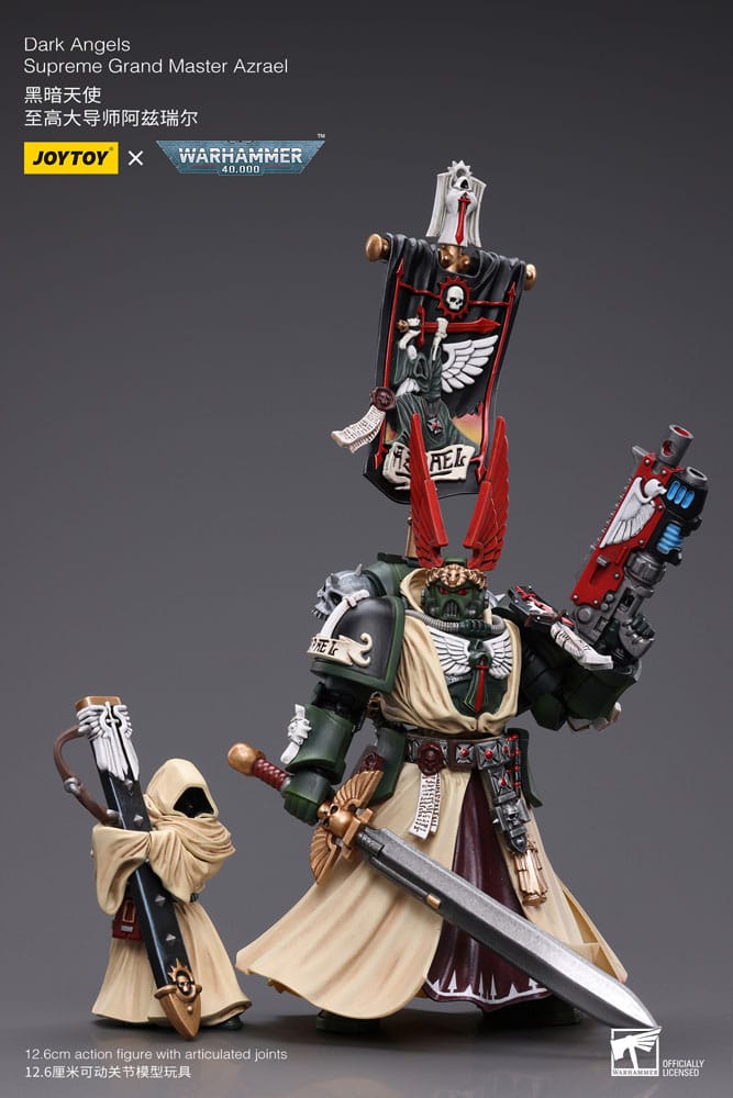 Warhammer 40k Actionfigur 1/18 Dark Angels Supreme Grand Master Azrael 13 cm