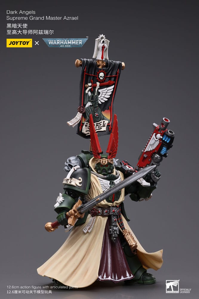 Warhammer 40k Actionfigur 1/18 Dark Angels Supreme Grand Master Azrael 13 cm