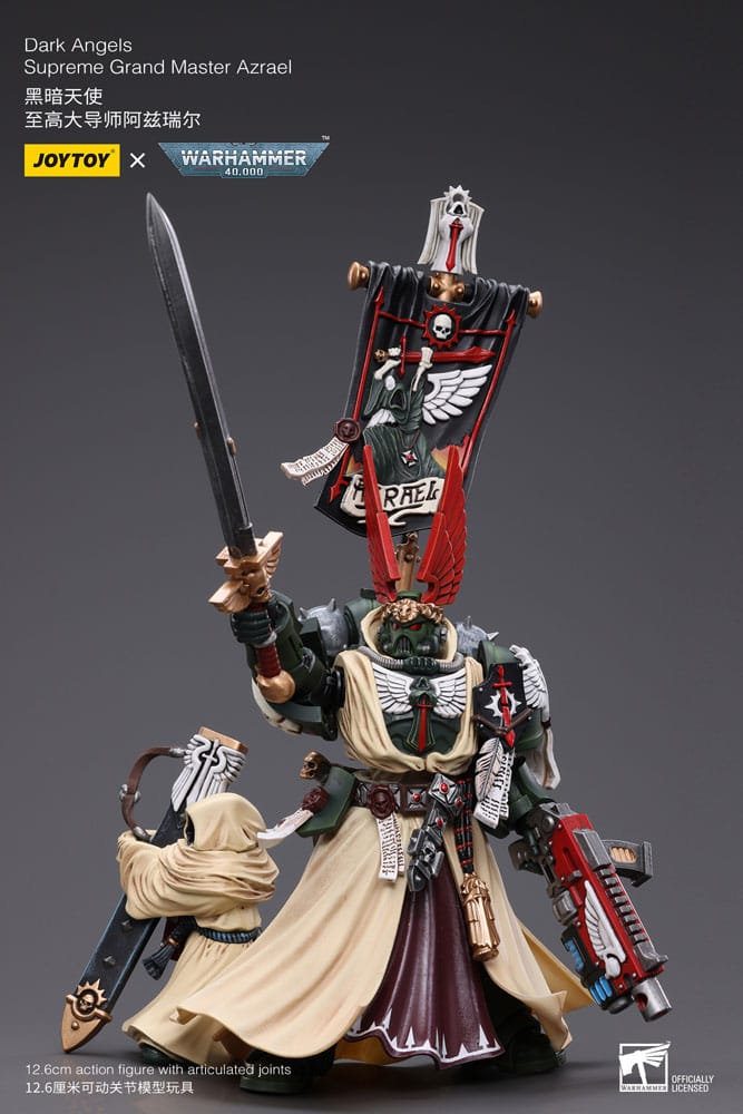 Warhammer 40k Actionfigur 1/18 Dark Angels Supreme Grand Master Azrael 13 cm
