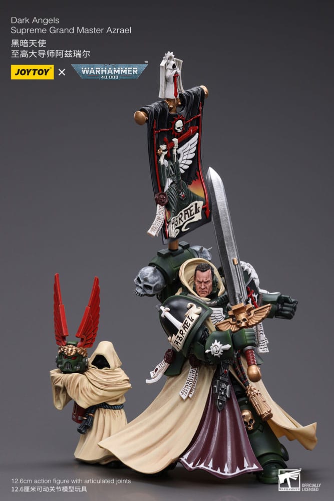 Warhammer 40k Actionfigur 1/18 Dark Angels Supreme Grand Master Azrael 13 cm