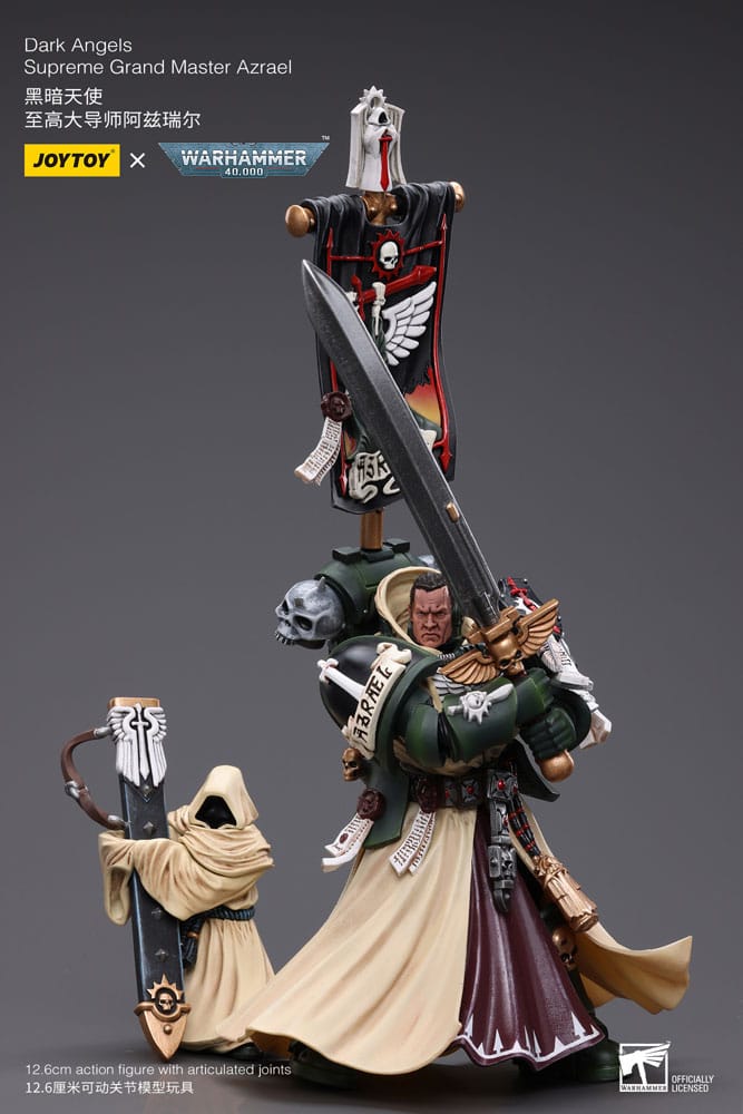 Warhammer 40k Actionfigur 1/18 Dark Angels Supreme Grand Master Azrael 13 cm