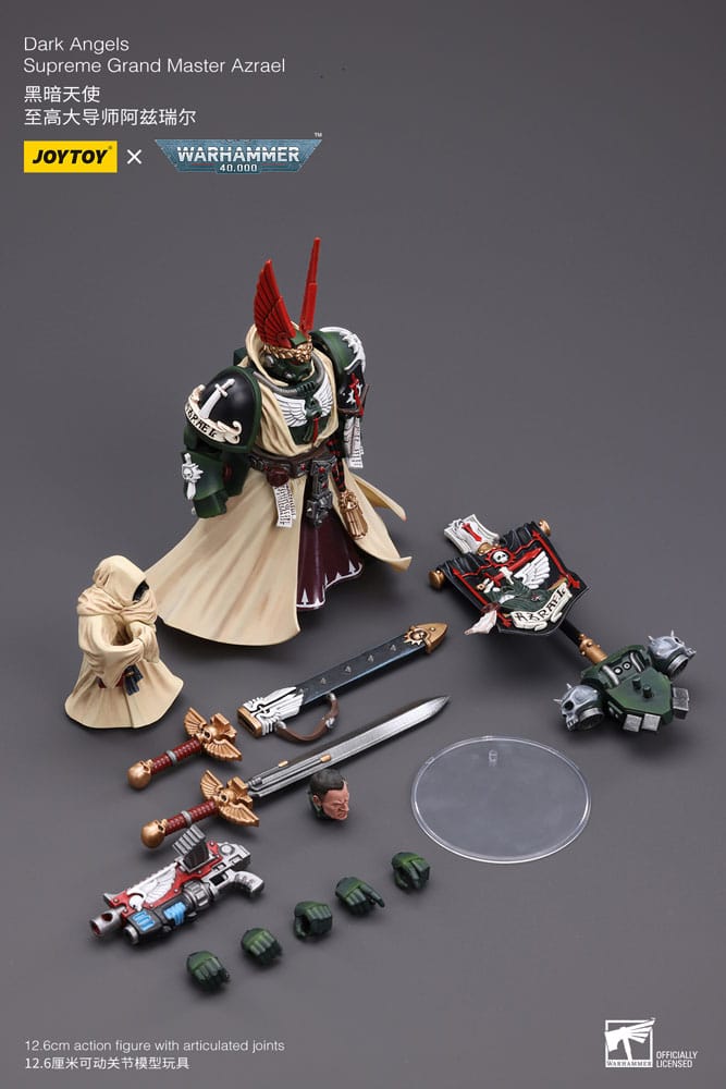 Warhammer 40k Actionfigur 1/18 Dark Angels Supreme Grand Master Azrael 13 cm